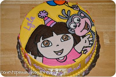 Dora and Boots 3rd Birthday - Cake by Jen