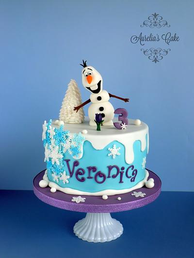 Olaf cake - Cake by Aurelia's Cake