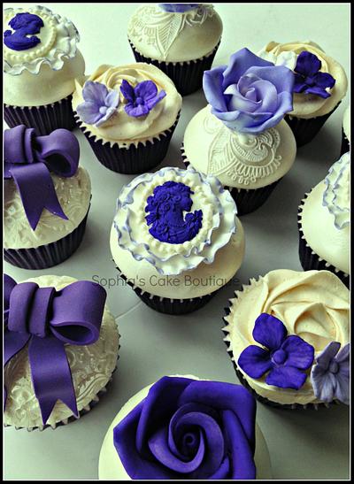 Ruffles & Bows cupcakes - Cake by Sophia's Cake Boutique