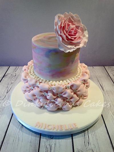 Watercolour cake - Cake by Dinkylicious Cakes
