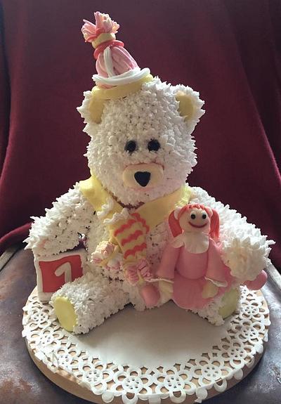 Polar bear birthday cake for a little girl - Cake by Kassie