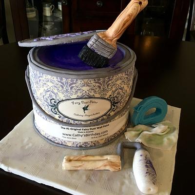 Paint Can cake - Cake by Sweet Confections by Karen