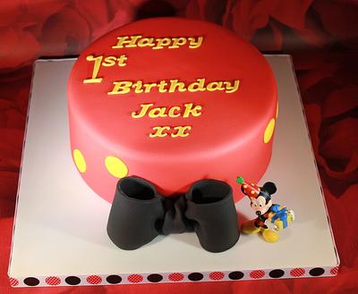 Mickey Mouse Cake - Cake by SweetSensationsLancs
