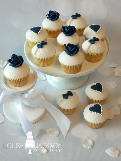 Sapphire Anniversary Cupcakes - Cake by Louise Jackson Cake Design