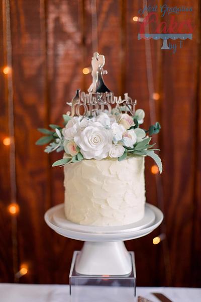 Sugar Flower Wedding Cake - Cake by Teresa Davidson