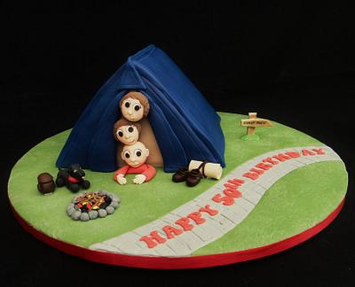 Camping Novelty Cake - Cake by Ceri Badham