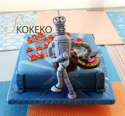 Futurama Bender Cake - Cake by SweetKOKEKO by Arantxa