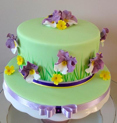 Pansy's &Primrose's  - Cake by Alison's Bespoke Cakes