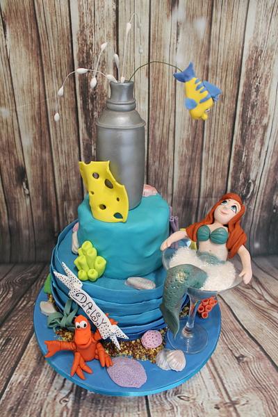 Little Mermaid Cocktail Cake - Cake by cakesofdesire