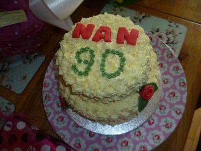 Nan 90th Birthday - Cake by Marianne Barnes