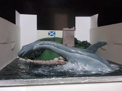 Nessie, the Loch Ness Monster - Cake by MarksCakes