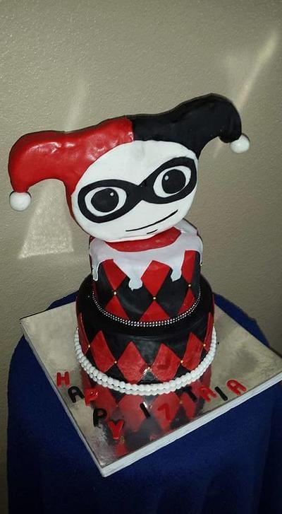 Harley Quinn - Cake by Caking Around Bake Shop