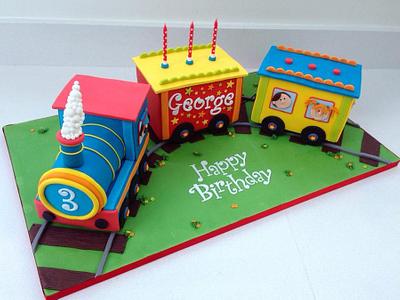 George's Birthday Train... Choo choo! - Cake by CakeyCake