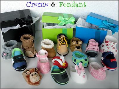 Fondant shoes - Cake by Creme & Fondant