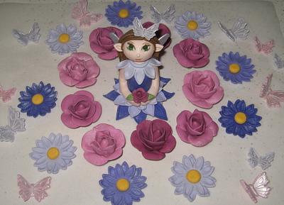 Flower Fairy cake topper - Cake by Jade