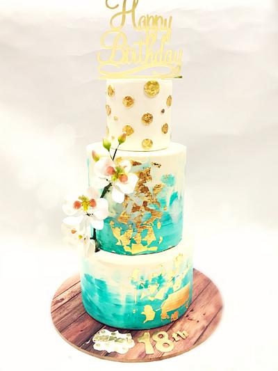 Turquoise beauty  - Cake by Thechocolatefactory