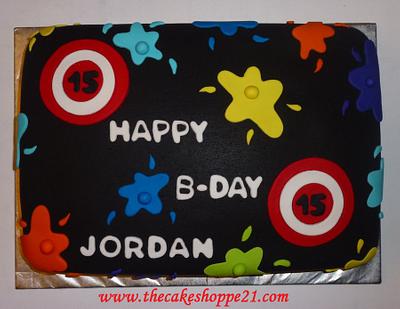 paintball themed cake - Cake by THE CAKE SHOPPE