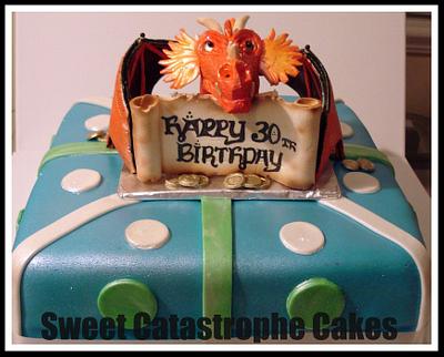 Dragon Themed Cake - Cake by Sweet Catastrophe Cakes
