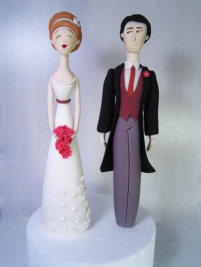 Bride and Groom - Cake by dolcefede