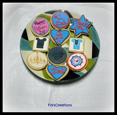 Father's Day Sugar Cookies - Cake by FiasCreations