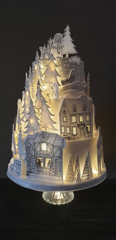 When Christmas Comes To Town - Cake by Elizabeth