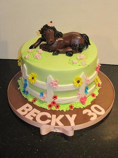 happy horse  - Cake by d and k creative cakes