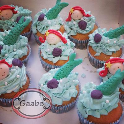 mermaid cupcakes  - Cake by Gaabs