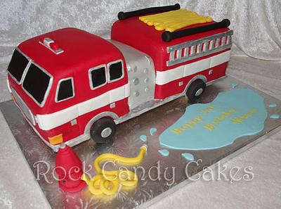 Fire Truck - Cake by Rock Candy Cakes