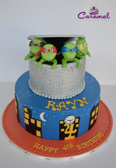 Ninja Turtle Cake  - Cake by Caramel Doha