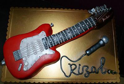 Guitar Cake - Cake by Val Santiago-- Deliciosa