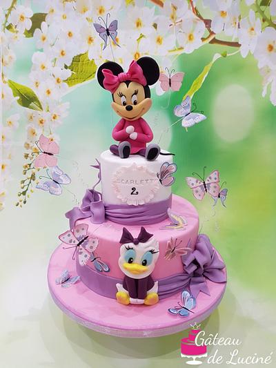 Minnie Mouce and Daisy Duck - Cake by Gâteau de Luciné