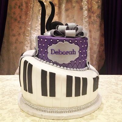 The Royal Purple Musical Themed Birthday Cake - Cake by Esther Williams