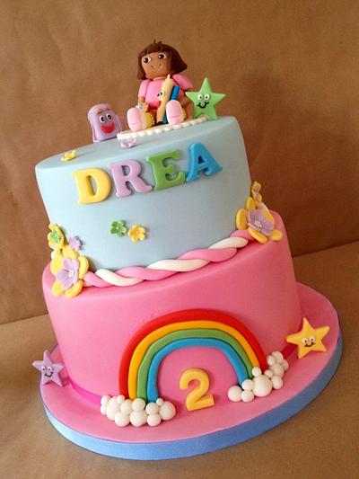 Dora the Explorer cake for Drea's 2nd birthday - Cake by Natalie Dickinson 