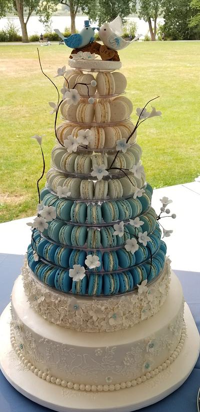 Macaron Tower - Wedding Cake - Cake by Lou's Cake Couture