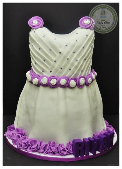 Baby Dress Cake - Cake by Spring Bloom Cakes