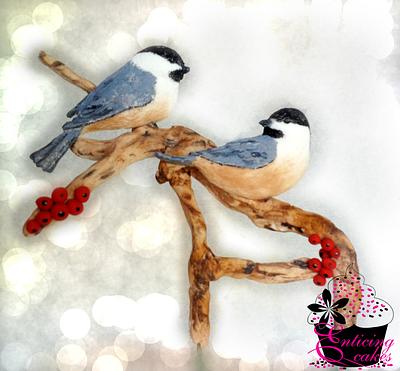 Chickadees - Cake by Enticing Cakes Inc.