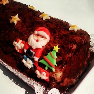 Christmas yule log - Cake by Edelcita Griffin (The Pretty Nifty)