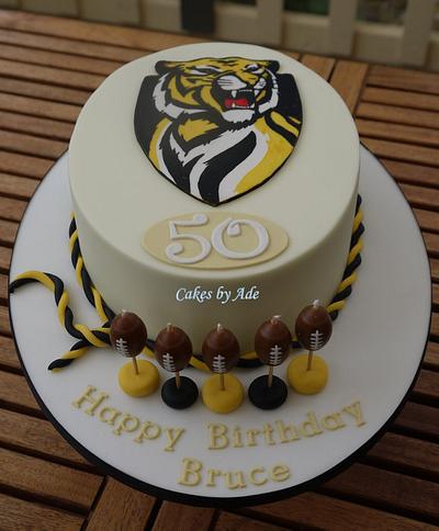 Richmond Football Club cake - June 2012 - Cake by Cakes by Ade
