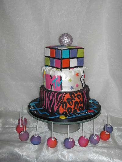 80's cake - Cake by Mandy