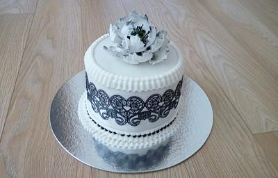 Black & white - Cake by Janka
