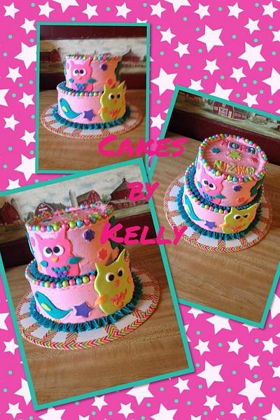Owl Cake - Cake by Kelly Neff,  Cakes by Kelly 