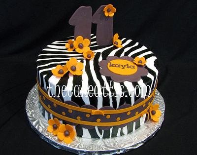 Zebra print - Cake by Soraya Avellanet