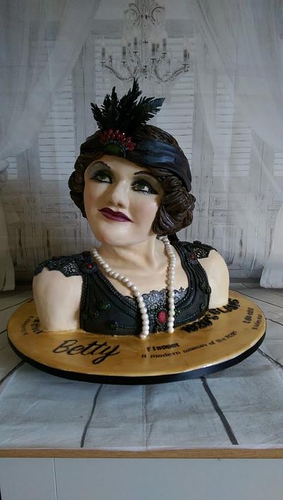 Betty the 1920s Flapper - Cake by MySugarFairyCakes