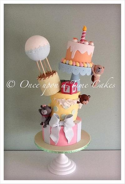 Wonky teddy cake - Cake by onceuponatimecakes
