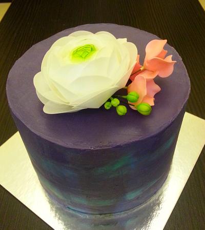 Simple purple cake for Alex - Cake by Donna Dolendo