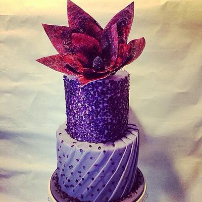 Pretty in Purple  - Cake by Karen Howarth-Ruane