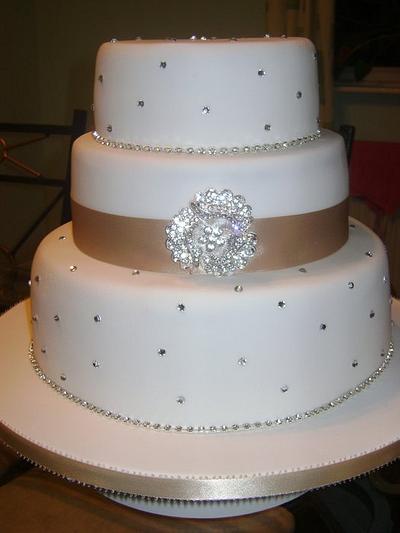 Wedding cake - Cake by sue