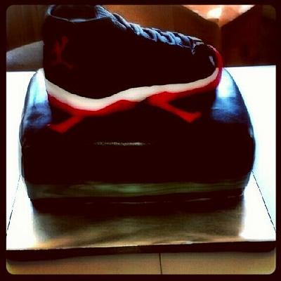 Jordan Shoe Cake - Cake by Joyce Marcellus