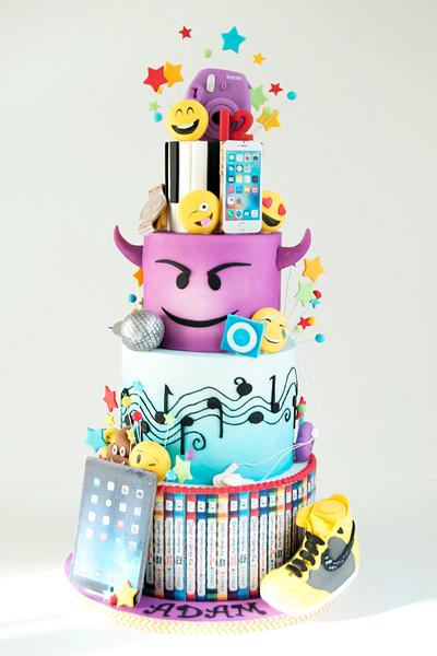 Emoji Tecnology Cake - Cake by Sugar Tree Cakerie
