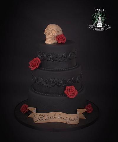 Black wedding - Cake by Twister Cake Art
